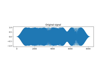 Compute the scattering transform of a synthetic signal